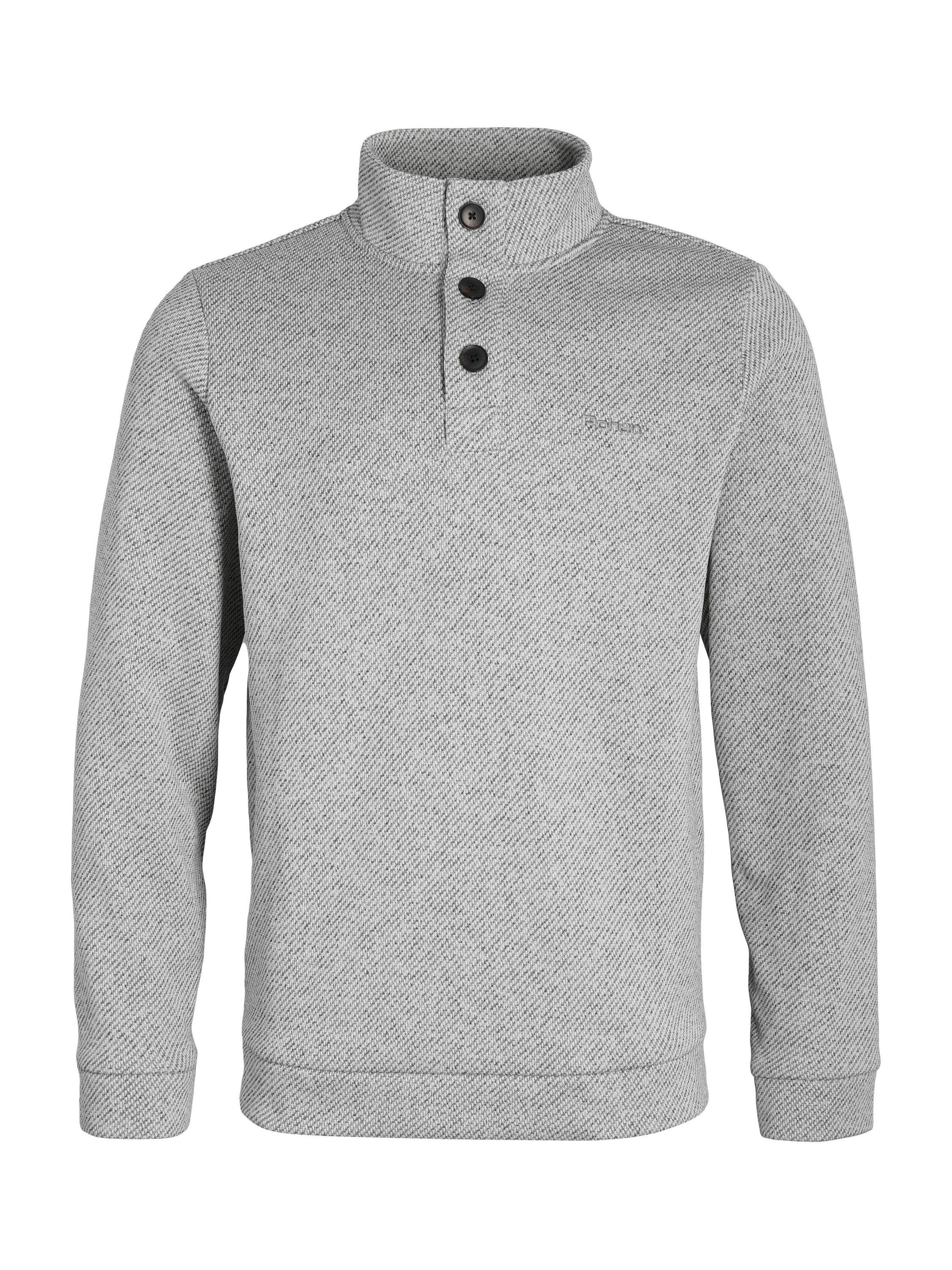 Product image 3 of 6, which shows Rohan Men's Boundary Button Jumper, Haze Grey Marl, S