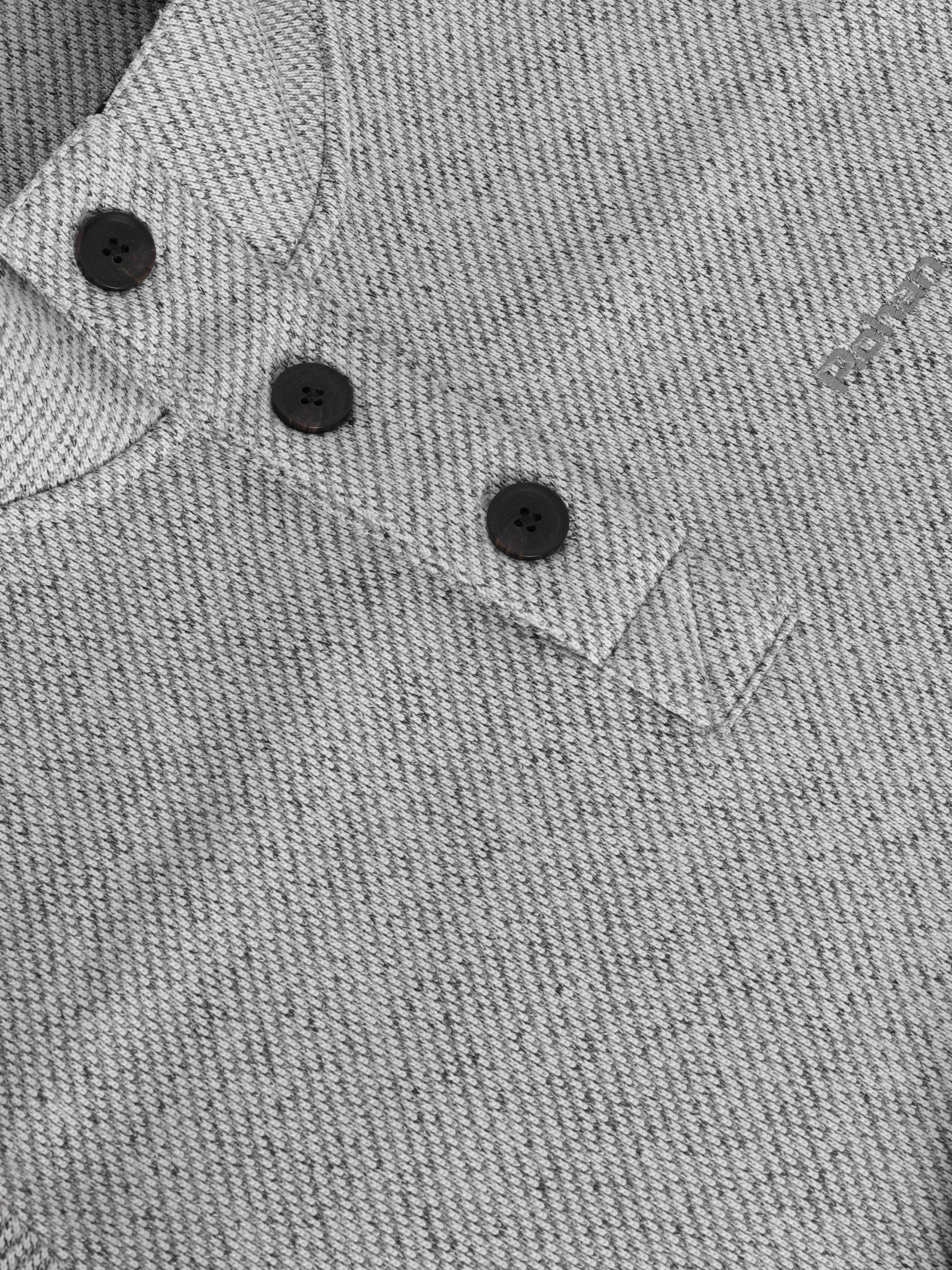 Product image 6 of 6, which shows Rohan Men's Boundary Button Jumper, Haze Grey Marl, S