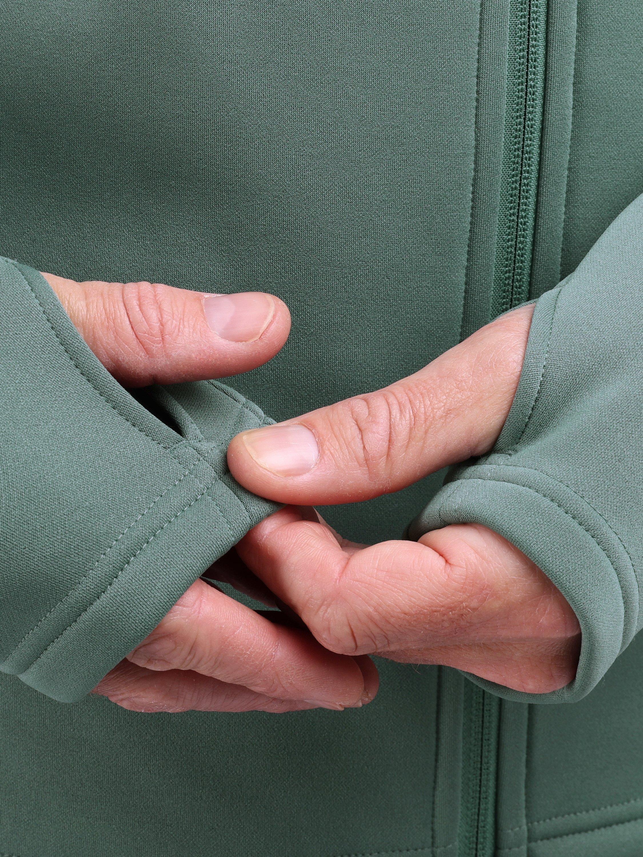 Product image 4 of 8, which shows Rohan Men's Solar Fleece Jacket, Venice Green, S