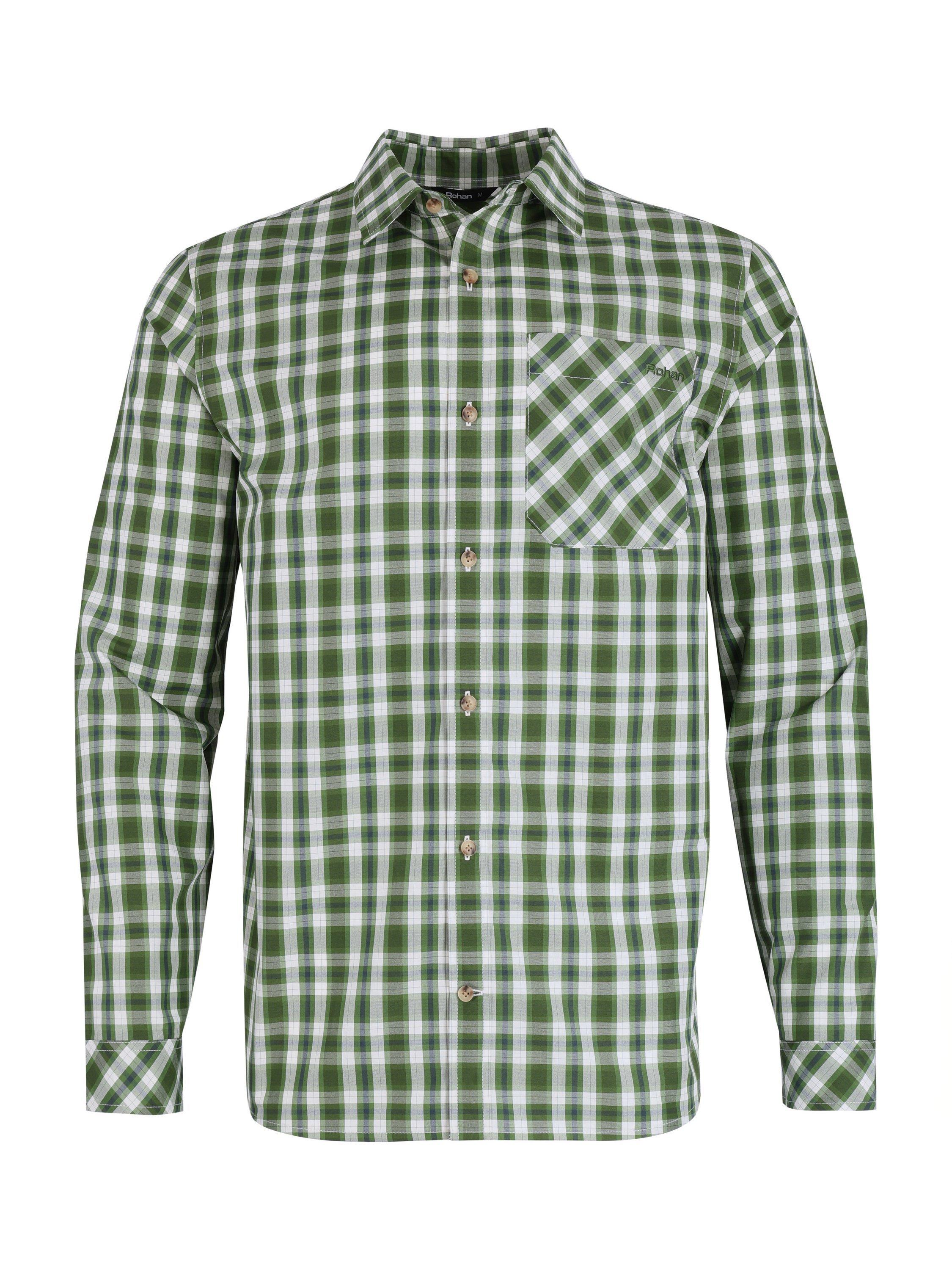Product image 1 of 2, which shows Rohan Men's Coast Shirt, Green/Ecru Check, S