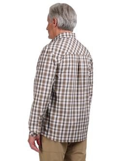 Rohan Coast Shirt, Stone/Brown Check - view 2, Stone/Brown Check