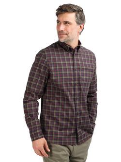 Rohan Men's Dover Shirt, Navy/Red/Ochre Check, Navy/Red/Ochre Check