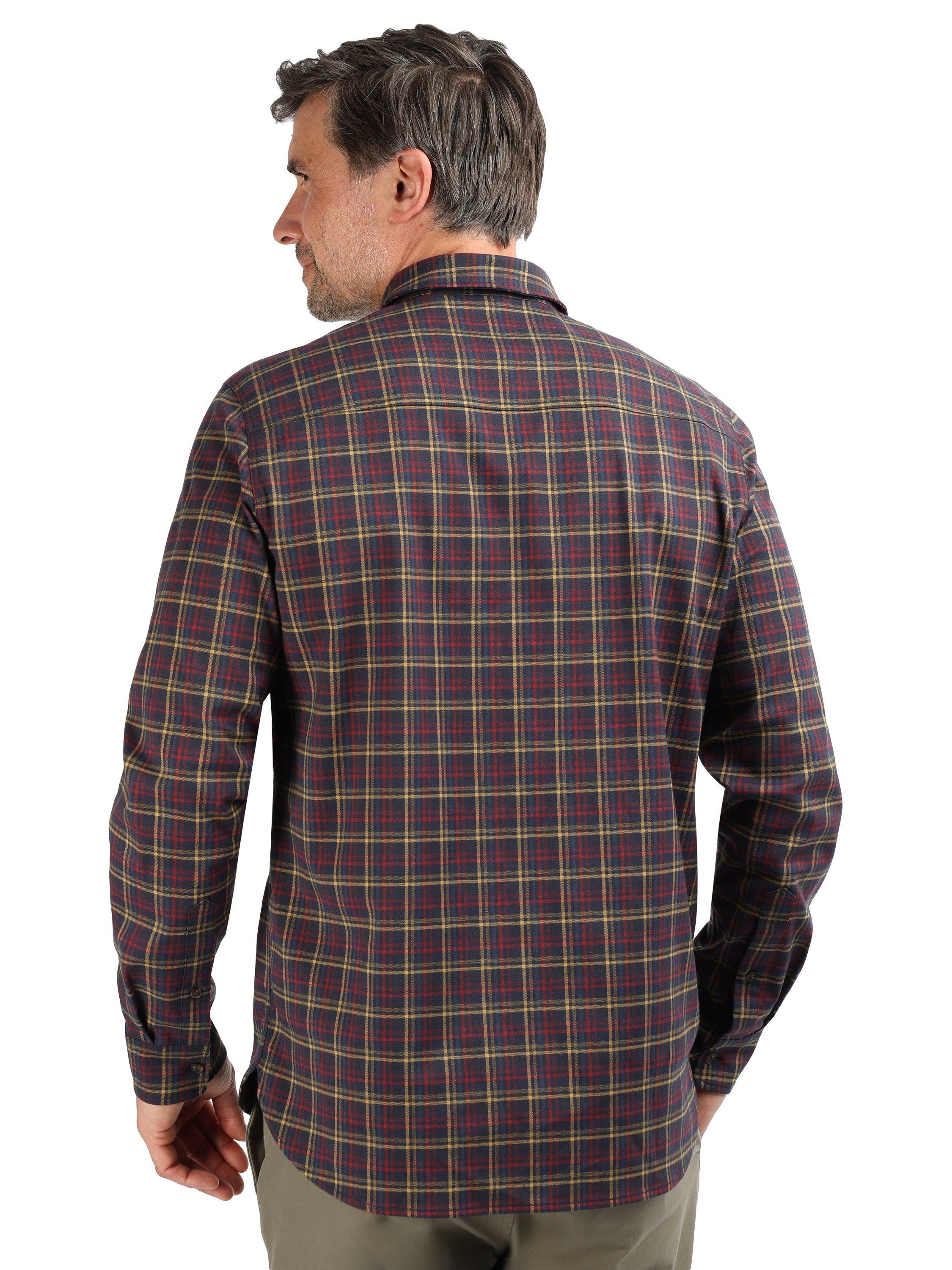 Product image 2 of 4, which shows Rohan Men's Dover Shirt, Navy/Red/Ochre Check, S