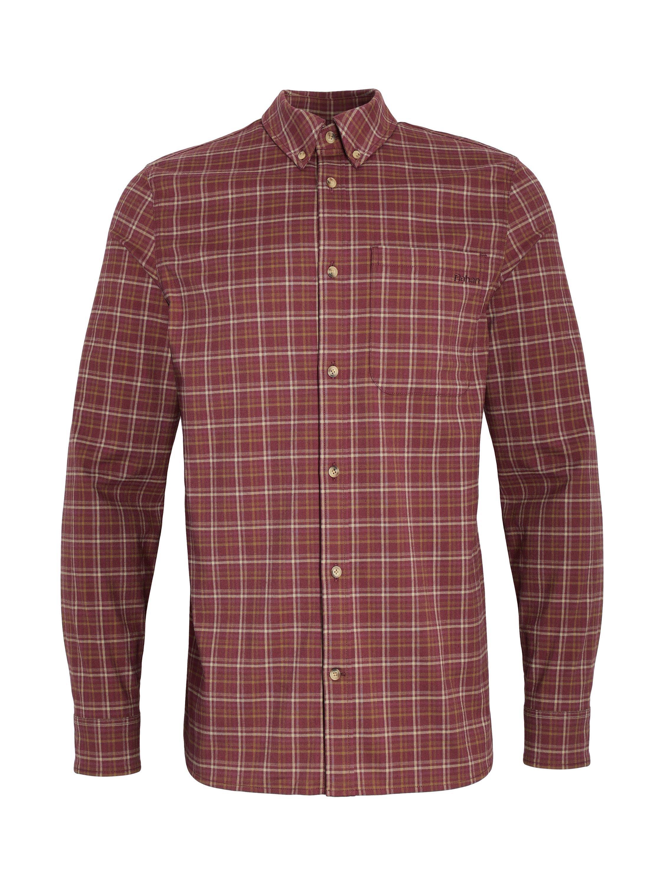 Product image 3 of 8, which shows Rohan Men's Dover Shirt, Purple/Brown Check, S
