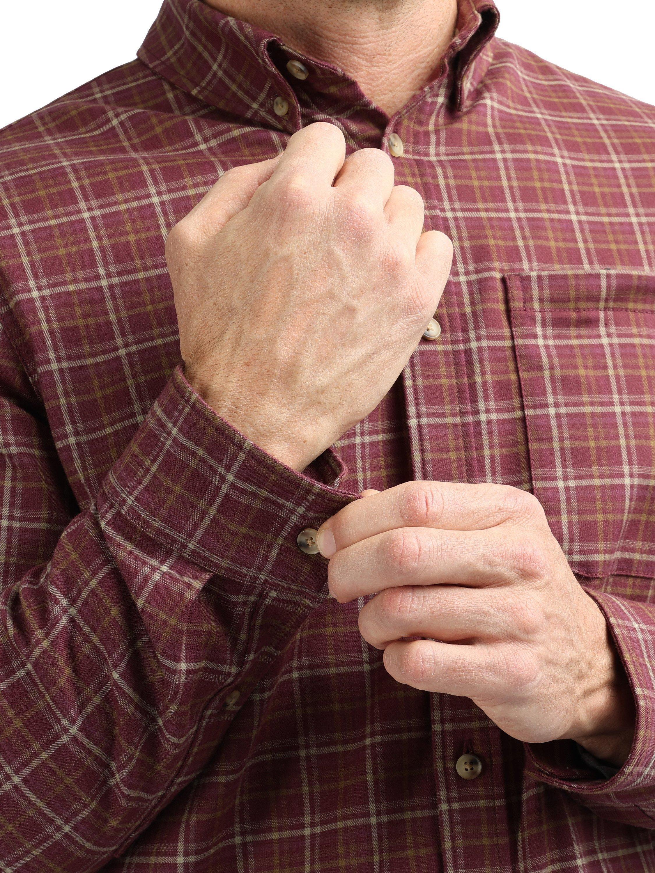 Product image 5 of 8, which shows Rohan Men's Dover Shirt, Purple/Brown Check, S