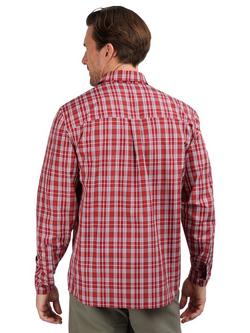 Rohan Men's Portreath Shirt, Garnet Red Check - view 2, Garnet Red Check
