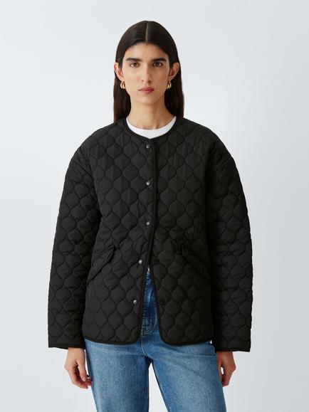 John Lewis Quilted Jacket - view 2, Black