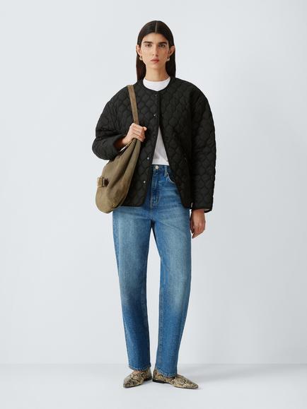 John Lewis Quilted Jacket, Black