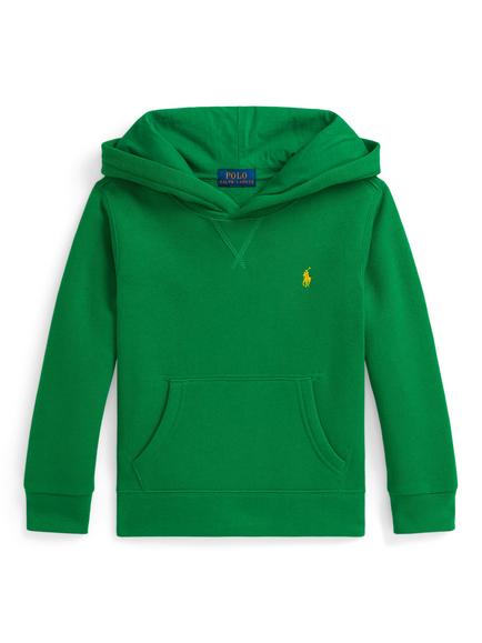 Ralph Lauren Kids' Cotton Blend Logo Hoodie, Cruise Green