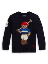 Ralph Lauren Kids' Cotton Blend Polo Bear Sweater, Rl Navy