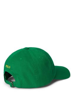 Ralph Lauren Kids' Cotton Twill Baseball Cap, Cruise Green - view 2, Cruise Green