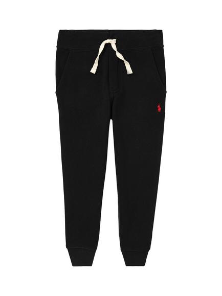 Ralph Lauren Kids' Cotton Blend Drawstring Joggers, Polo Black, Polo Black