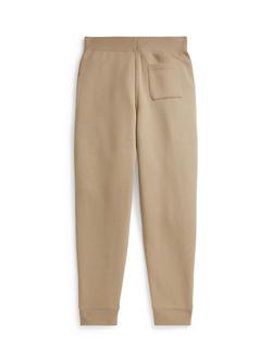 Ralph Lauren Kids' Cotton Blend Fleece Drawstring Joggers, Classic Khaki - view 2, Classic Khaki