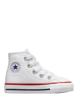 Converse Kids' Chuck Taylor All Star Lace Up Hi-Top Trainers, Optical White