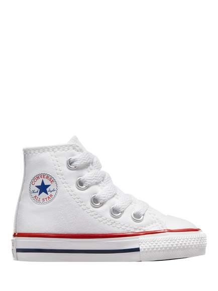 Converse Kids' Chuck Taylor All Star Lace Up Hi-Top Trainers, Optical White