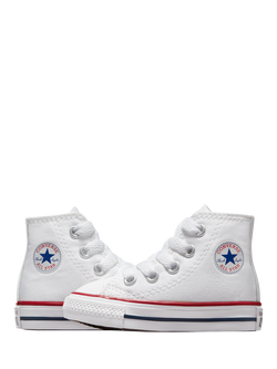 Converse Kids' Chuck Taylor All Star Lace Up Hi-Top Trainers - view 2, Optical White