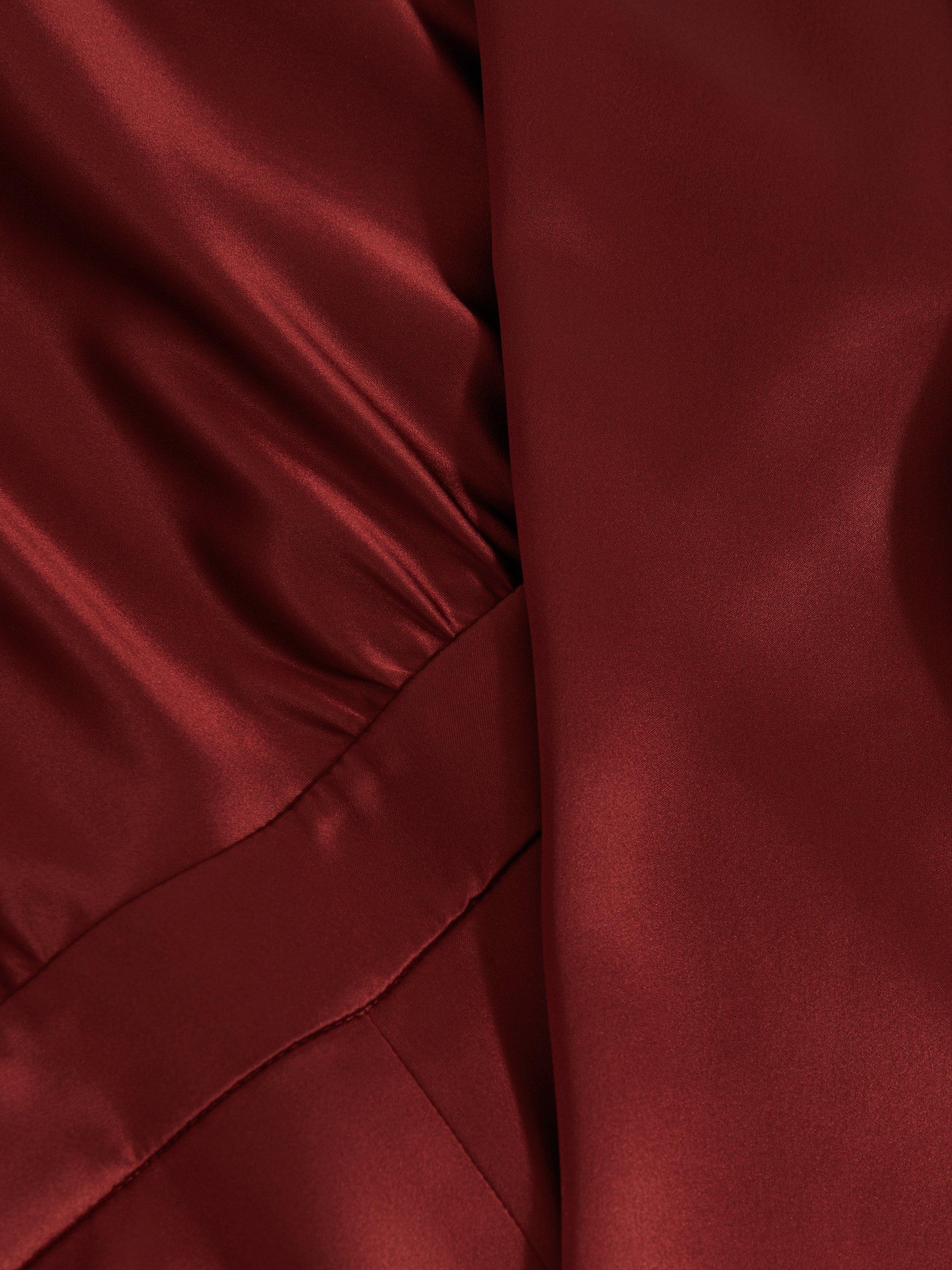 Product image 2 of 5, which shows Reiss Farah Cape Back Jumpsuit, Dark Red, 10