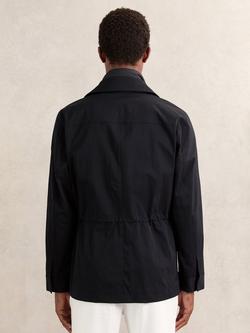 Reiss Bryson Removable Gilet Safari Jacket, Navy - view 2, Navy