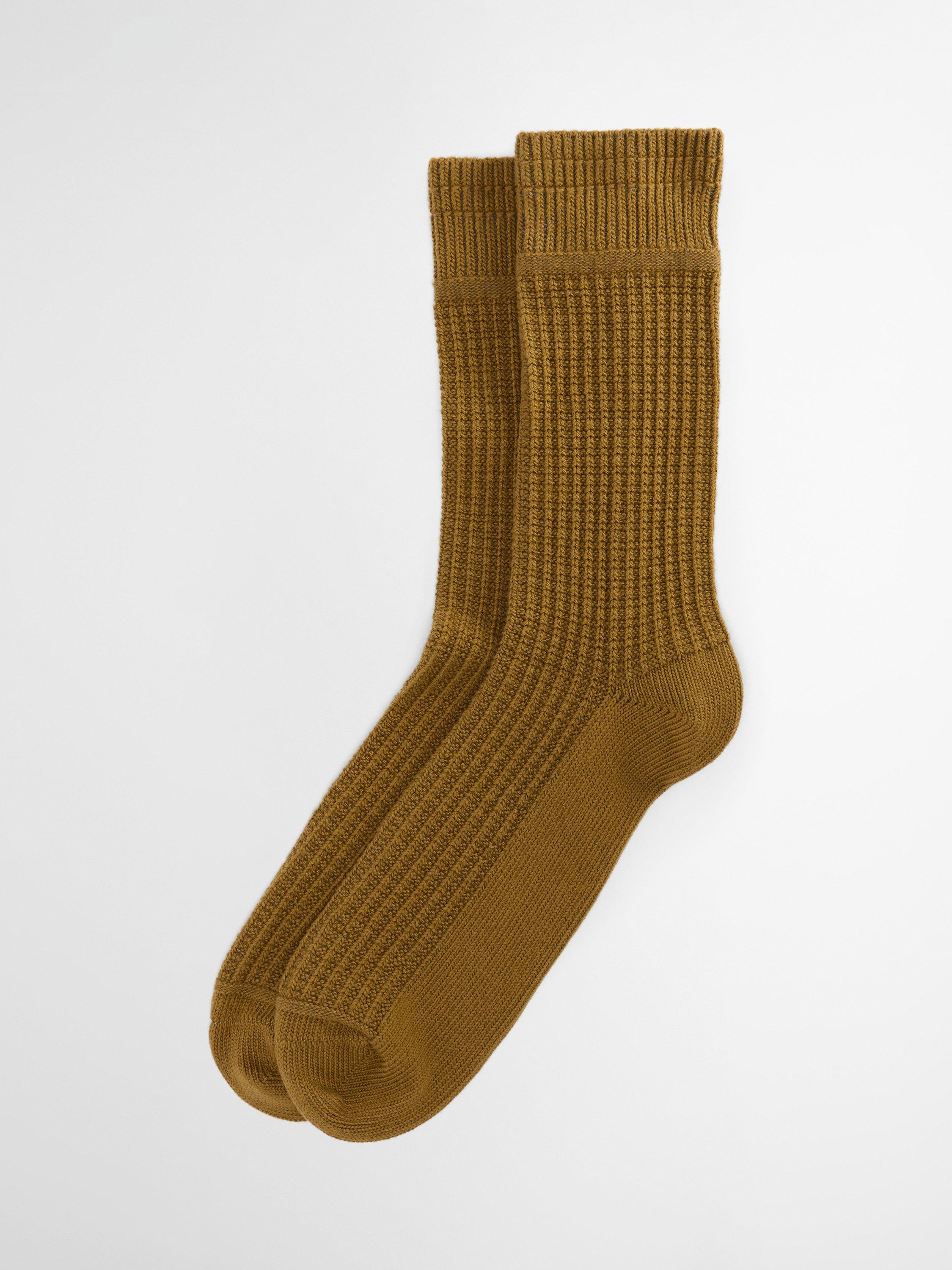 Product image 1 of 3, which shows Barbour Eric Boot Socks, Seaweed, M