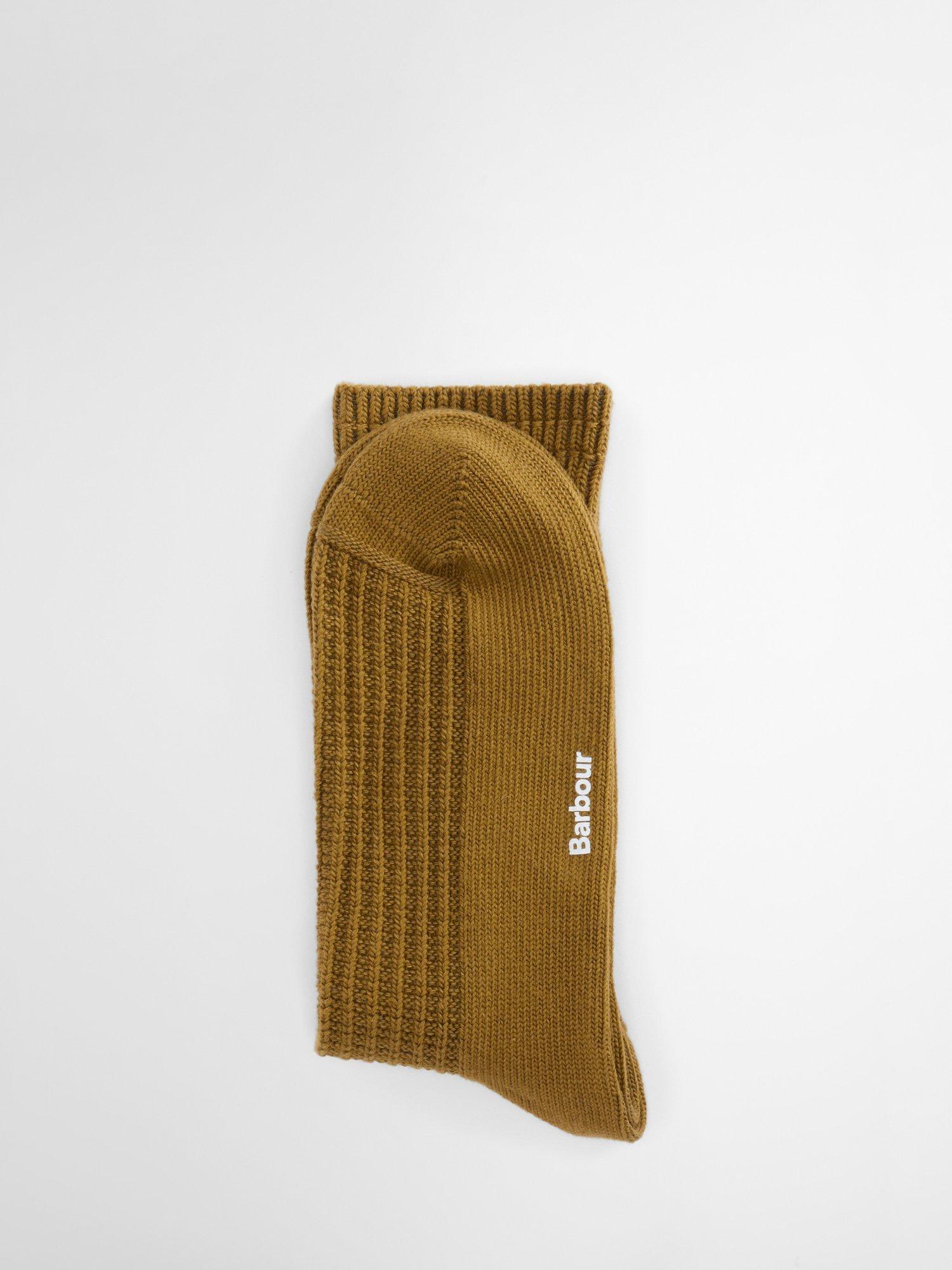 Product image 3 of 3, which shows Barbour Eric Boot Socks, Seaweed, M