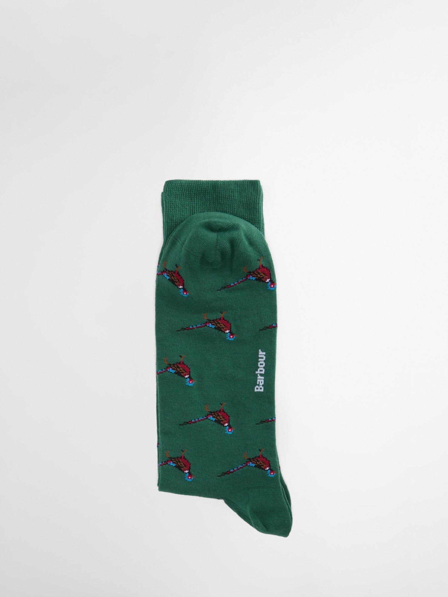 Product image 3 of 3, which shows Barbour Mavin Socks, Racing Green, M