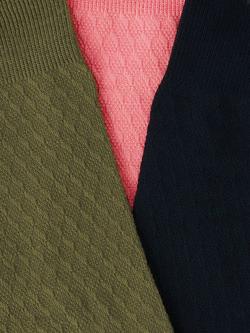 John Lewis Super Soft Socks, Pack of 3, Multi - view 2, Multi