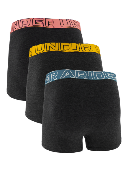 Under Armour Performance Waistband Boxers, Pack of 3, Black - view 2, Black