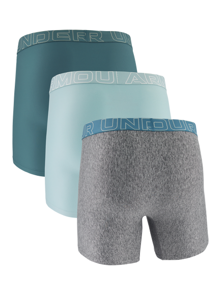 Under Armour Performance Waistband Boxers, Pack of 3, Blue,teal,grey - view 2, Blue,teal,grey