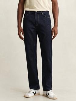 GANT Regular Clean Wash Jeans, Dark Blue, Dark Blue
