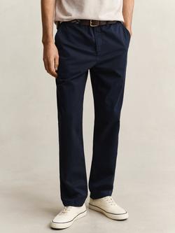 GANT Regular Twill Chinos, Marine, Marine