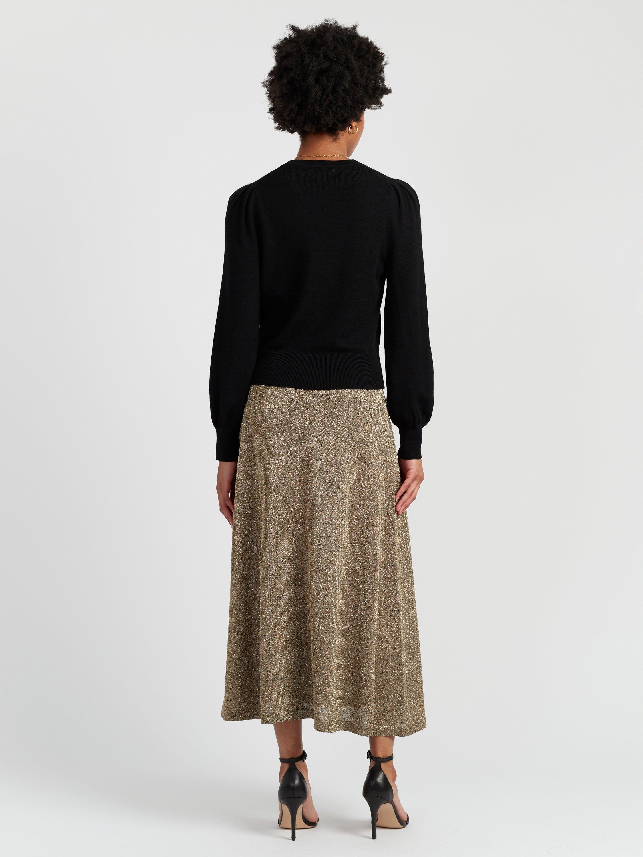 Product image 2 of 4, which shows Chinti & Parker Constellation Star Pure Wool Jumper, Black, XS