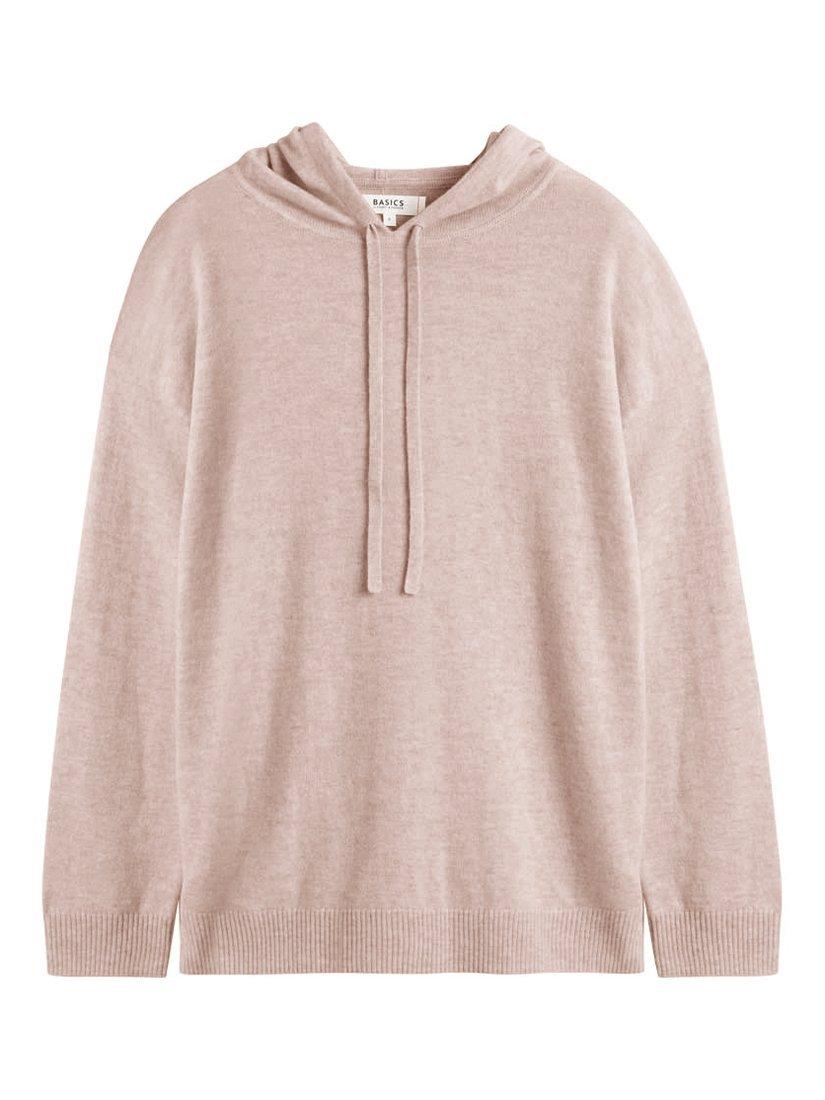 Product image 4 of 4, which shows Chinti & Parker Wool-Cashmere Relaxed Hoodie, Bone, XS