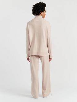 Chinti & Parker Roll Neck Wool Rich Jumper - view 2, Bone