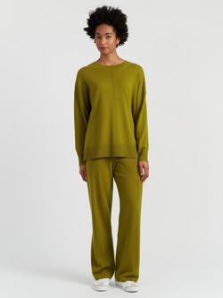 Chinti & Parker Slouch Wool Rich Jumper, Olive, Olive