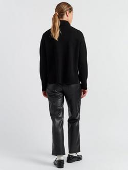 Chinti & Parker Roll Neck Pure Cashmere Jumper - view 2, Black