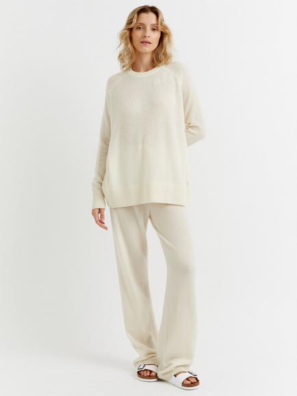 Chinti & Parker Pure Cashmere Slouchy Jumper, Cream, Cream