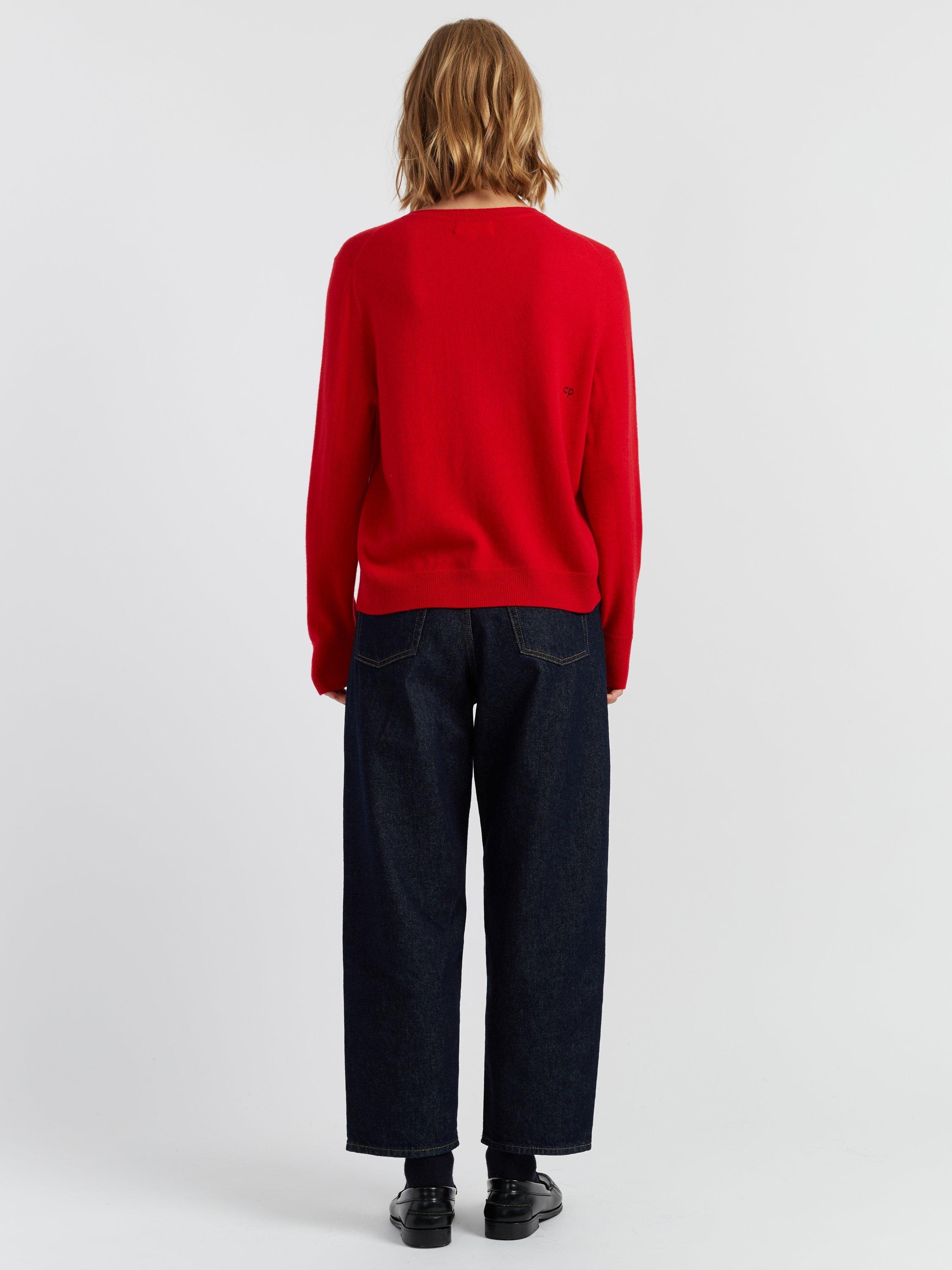 Product image 2 of 4, which shows Chinti & Parker Dancing Snoopy Wool Rich Jumper, Velvet, XS