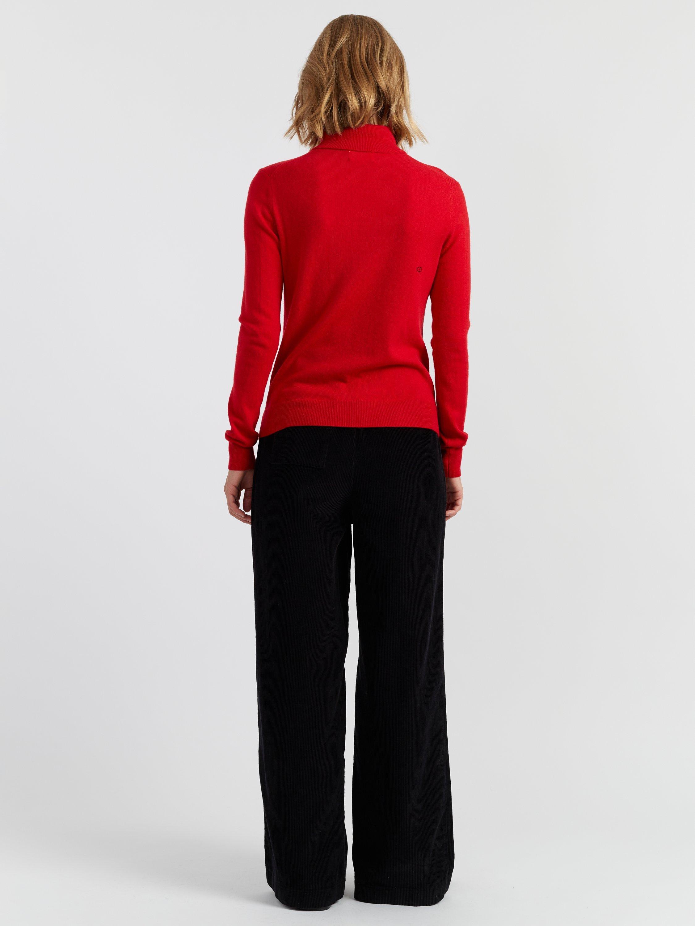 Product image 2 of 4, which shows Chinti & Parker Snoopy Top Hat Wool Rich Jumper, Red, XS