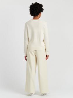 Chinti & Parker Wool-Cashmere Candy Cane Sweater - view 2, White/Multi