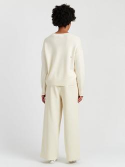 Chinti & Parker Wool-Cashmere Tis The Season Sweater - view 2, Cream