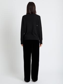 Chinti & Parker Wool-Cashmere Christmas Tree Sweater - view 2, Black