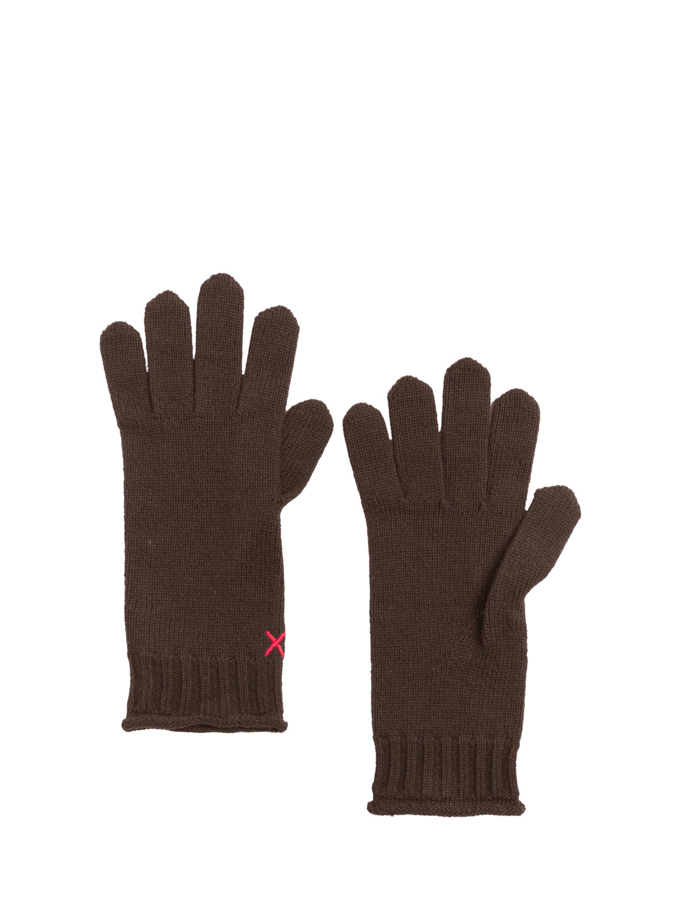Chinti & Parker Basics Wool Rich Gloves, Chocolate, One Size