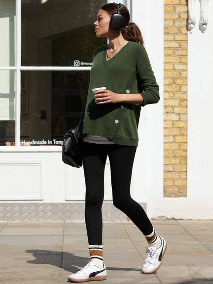 Isabella Oliver Abi Maternity Jumper - view 2, Khaki