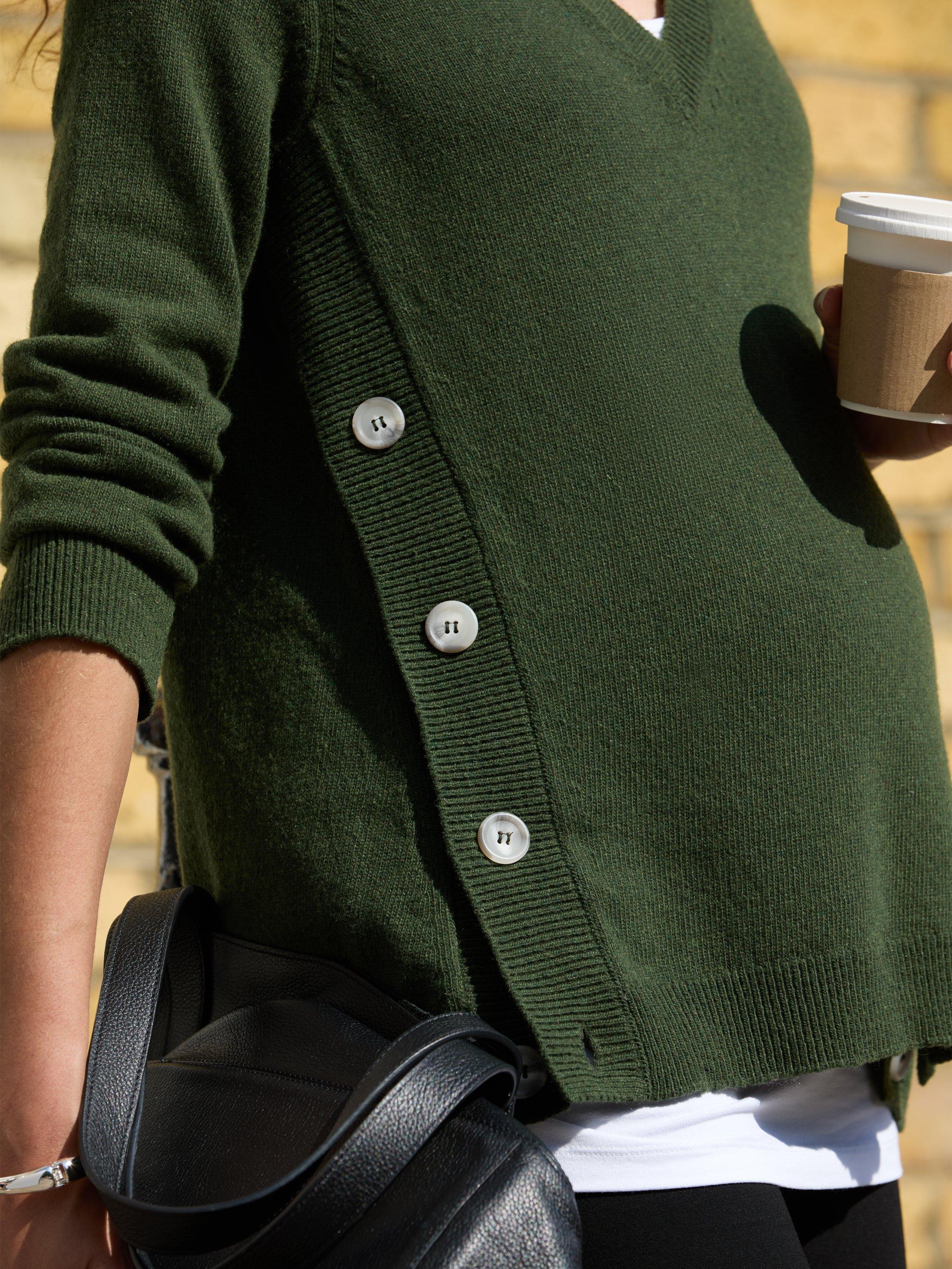 Product image 5 of 5, which shows Isabella Oliver Abi Maternity Jumper, Khaki, 4-6