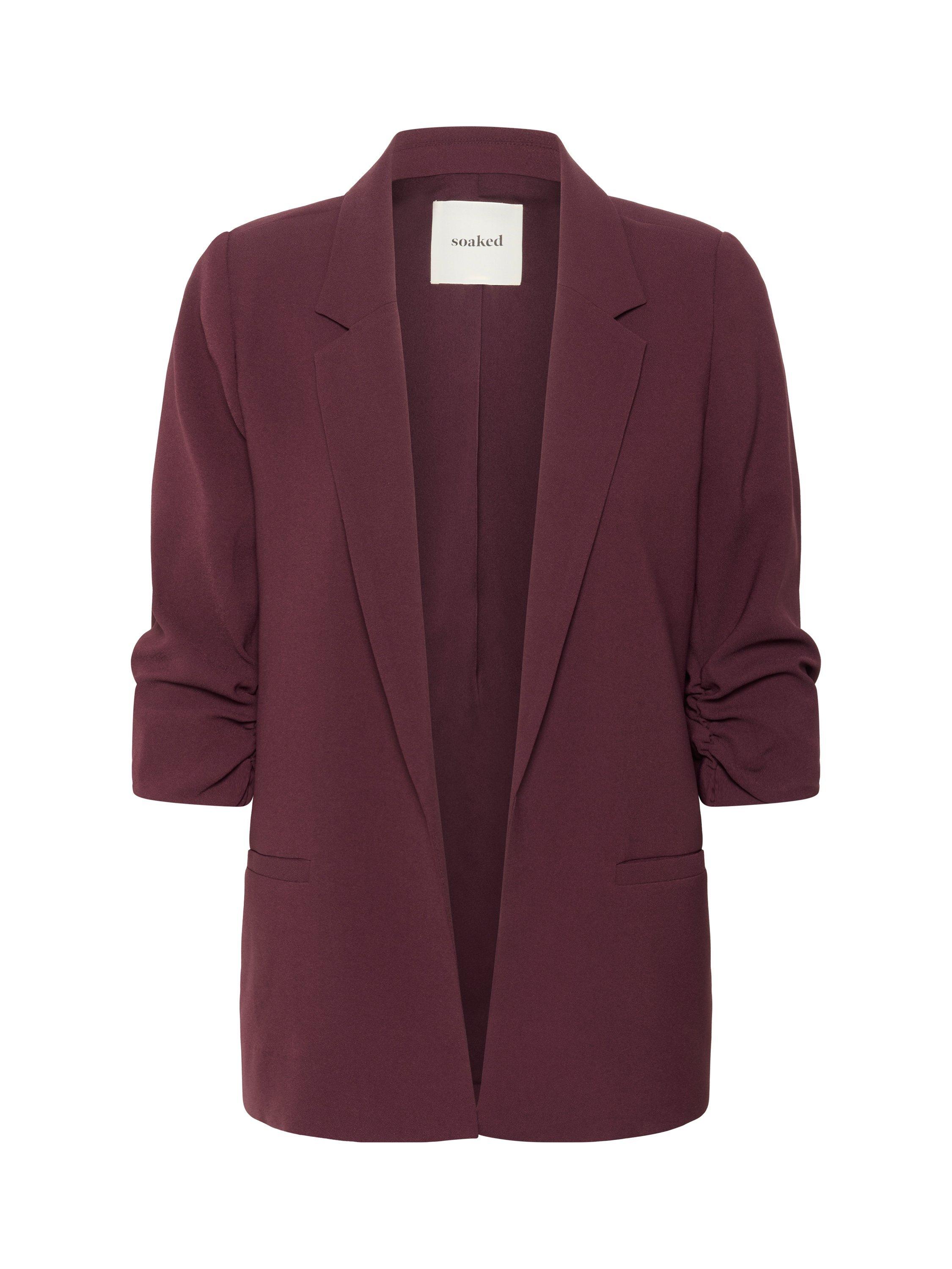 Product image 5 of 6, which shows Soaked In Luxury Shirley Blazer, Winetasting, XS