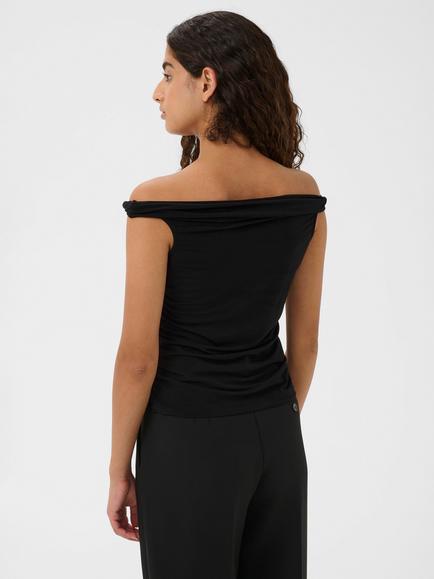 Soaked In Luxury Adjo Off Shoulder Top, Black - view 2, Black