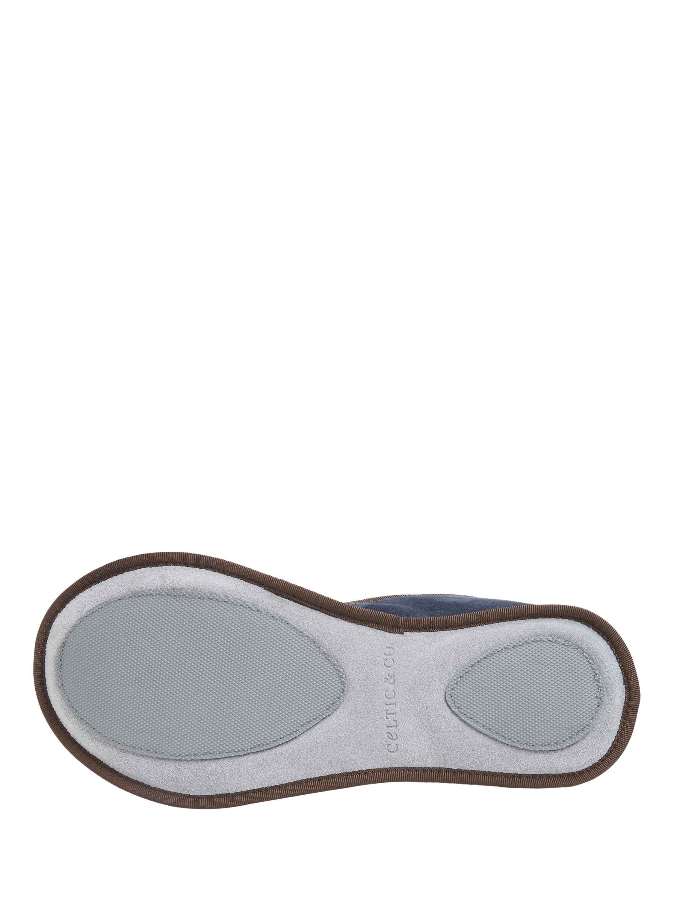 Product image 6 of 6, which shows Celtic & Co. Sheepskin Soft Sole Bootee Slippers, Khaki, 7