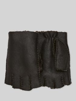 Celtic & Co. Fingerless Leather Gloves, Hurricane - view 2, Hurricane