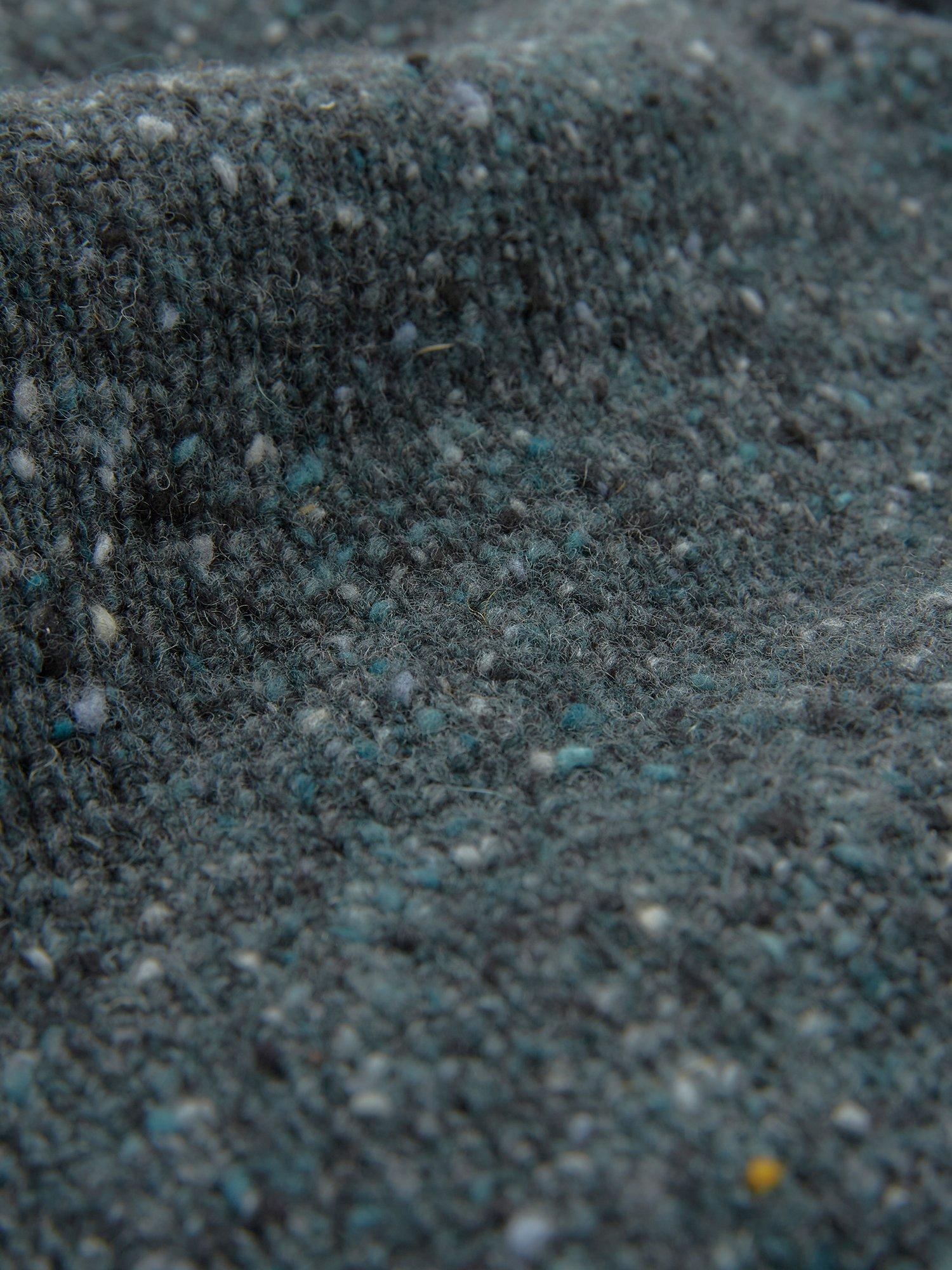 Product image 6 of 7, which shows Celtic & Co. Donegal Shawl Collar Wool Jumper, Grey Slate, S