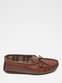 Celtic & Co. Golf Leather Moccasins, Dark Brown